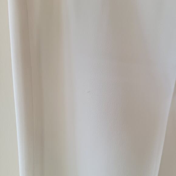 TOM FORD Women's straight-leg Tailored Trousers Ivory Viscose size 44 size 8 - Picture 6 of 13